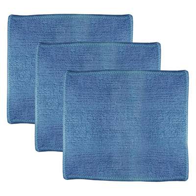 Microfiber Cloth,7" x 6",Blue,