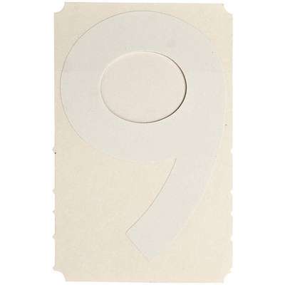 Number Label, Char 9, 3in.H,