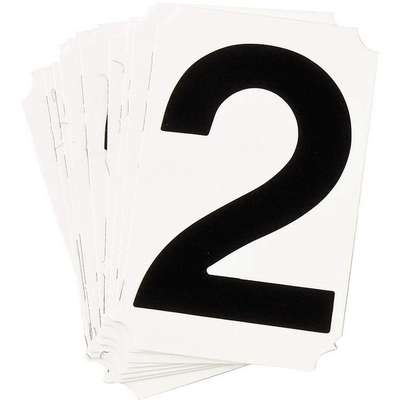 Number Label,4in.H, #2