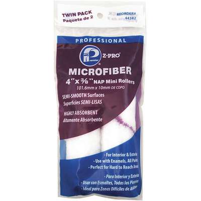 Microfiber Roller,4 In L,3/8