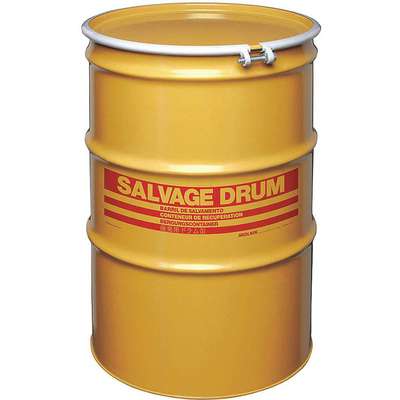 Salvage Drum,Open Head,85 Gal.,