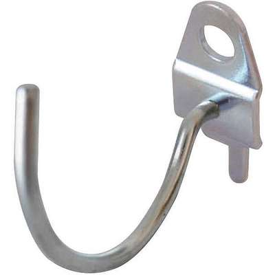 Curved Pegboard Hook,2 In,10PK