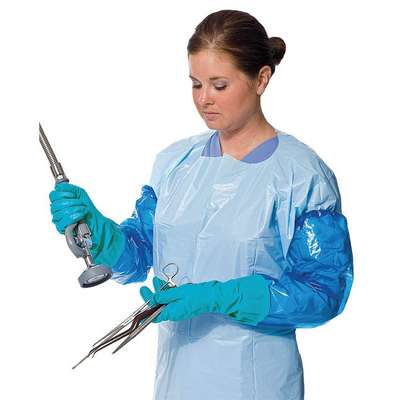 Disposable Sleeve Gloves,Teal,