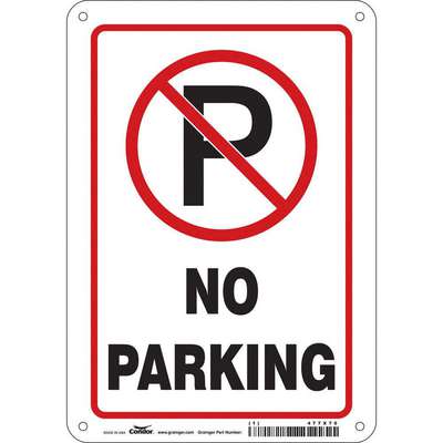 No Parking Sign,10" x 7"