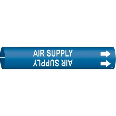 Pipe Marker,Air Supply,13/16in