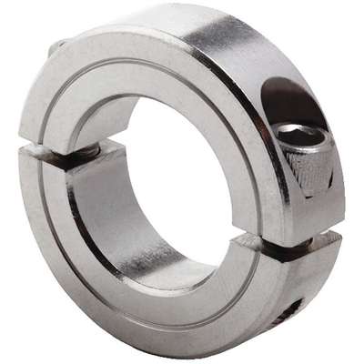 Shaft Collar,Clamp,2Pc,7/16 In,