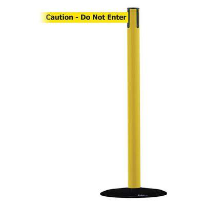 Barrier Post With Belt,13 Ft.