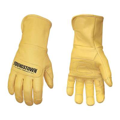 Leather 3D Pattern Gloves,Tan,