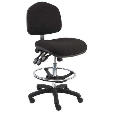 Task Chair,Fabric,Black,21-31"