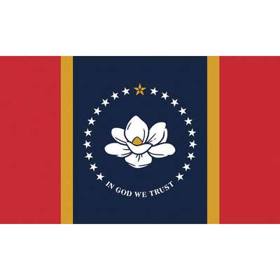 Mississippi Flag,5x8 Ft,Nylon