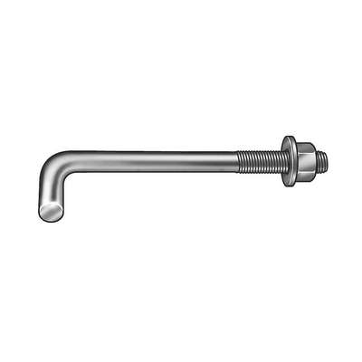 Anchor Bolt,L Hook,1/2-13x2 In,