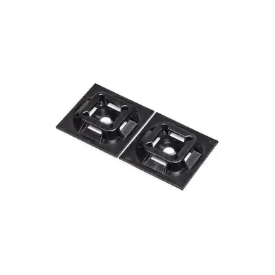 Cable Tie Base,Adhesive,Black,