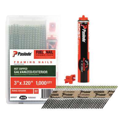 --0²nail-- 940619-2 Fuel Cell Framing Nails: 2 in Lg, Offset Round Head, Hot