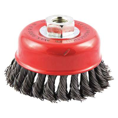 Knot Wire Cup Brush,Threaded