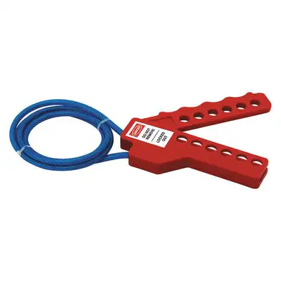 Lockout Cable,Red,Coatsteel,
