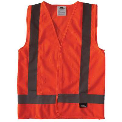 Safety Vest, Orange/Red, X-S,