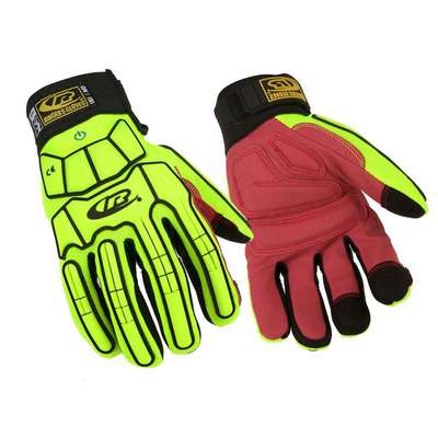 Mechanics Gloves,3XL,9-1/2",Pr