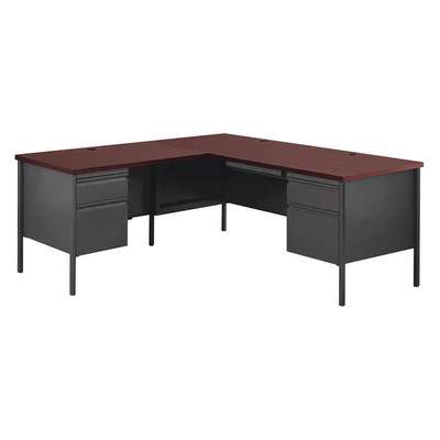 L-Shape Desk,66" W,29-1/2" H,