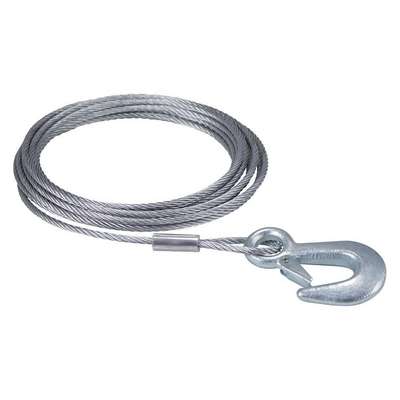 Winch Cable w/Hook 20 Ft. x 3/