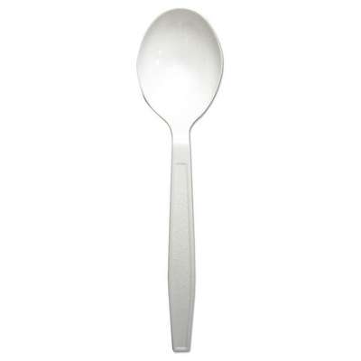Disposable Spoon,White,Plastic,