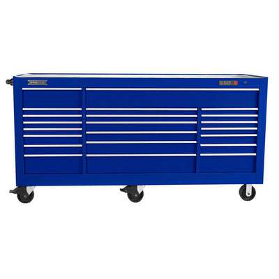 Rolling Cabinet,Blue,46-3/8" H,