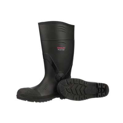 Black PVC Safetytoe Boot,Men's,