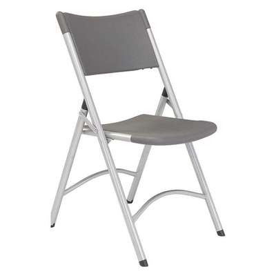 Folding Chair,Plastic,Charcoal,