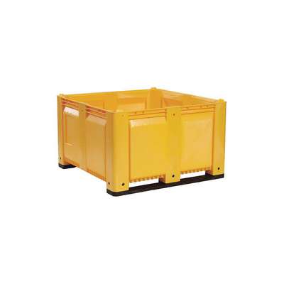 Bulk Container,Yellow,24in.H