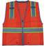 Safety Vest,Ansi Type 2,Orange,