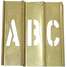 Stencil Letters Kit 2 In,Brass,
