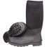 Boots,Sz 10,16" H,Black,Stl,Pr