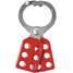 Lockout Hasp,6 Lock,Red