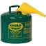 Type I Safety Can,5 Gal.,Green,