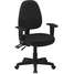 Desk Chair,Fabric,Black,15-20"