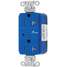 Receptacle,Blue,1.0 Hp,3 Wires,