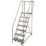 Rolling Ladder,Steel,100In. H.,