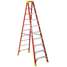 Folding Ladder, Fbrgls,10 Ft