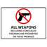 Sign-All Weapons Prohibited