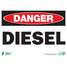 Sign-Danger Diesel,10"X14"