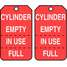 Cylinder Tag,5-3/4 x 3-1/4,PK25