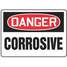 Safety Sign, Corrosive,7X10IN