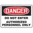 Danger Sign,7x10In,R/Blk/White