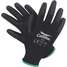 Coated Gloves,M,Black/Black,Pr