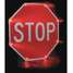 LED Stop Sign,Stop,White/Red