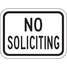 Safety Sign, No Soliciting