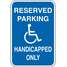Handicap Parking Sign,18"H,