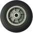 Solid Wheel,Ribbed,2" W,Ball