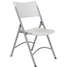 Folding Chair,Plastic,Gray,PK4