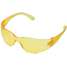 Safety Glasses,Amber,Scratch-