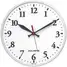 Basic White Clock,12 1/2 In Dia